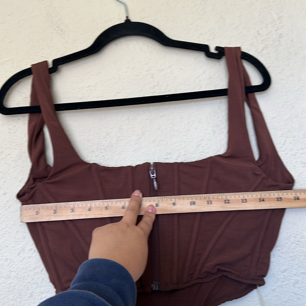 HOUSE OF CB 'Ninetta' Chocolate Mesh Corset NWOT size M - Picture 11 of 15